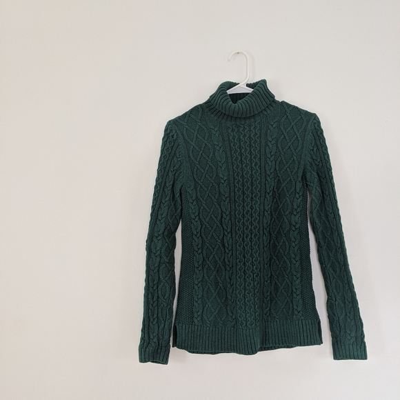 Emerald green Lands End Sweater - Picture 4 of 5